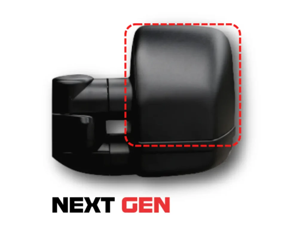 ClearView Next Gen Spiegelkappen – Schwarz